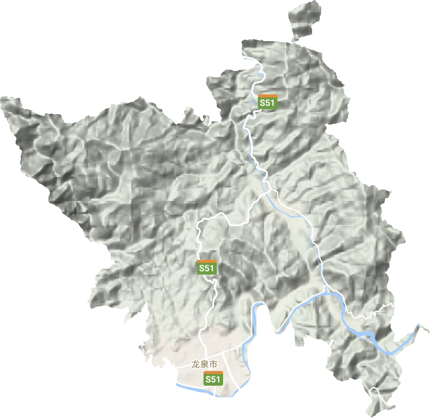 龙渊街道地形图