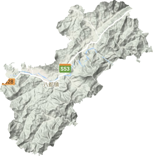 八都镇地形图