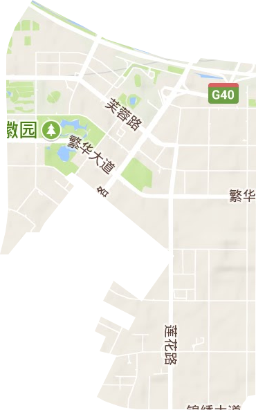 莲花社区管理委员会地形图