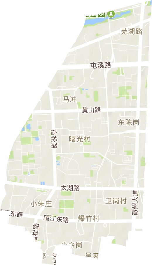 芜湖路街道地形图