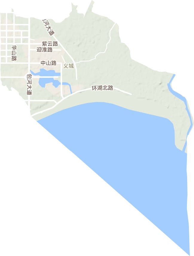 义城街道地形图