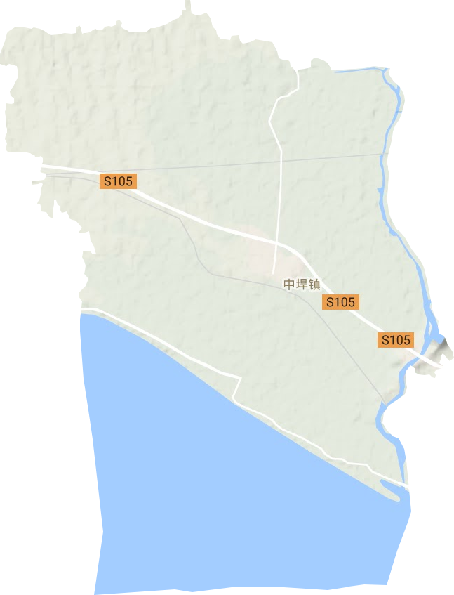 中垾镇地形图