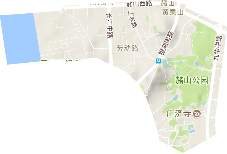 赭山公共服务中心地形图