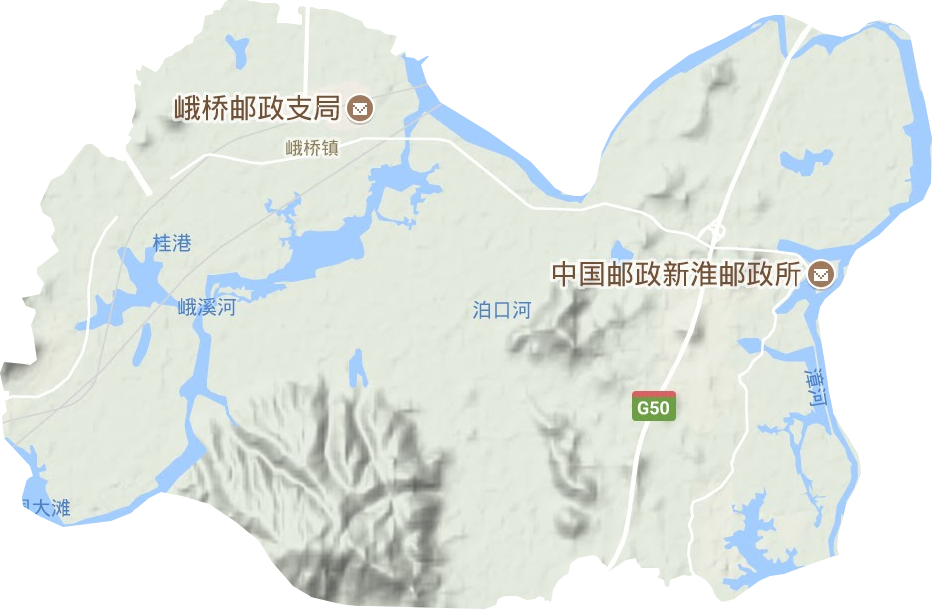 峨桥镇地形图