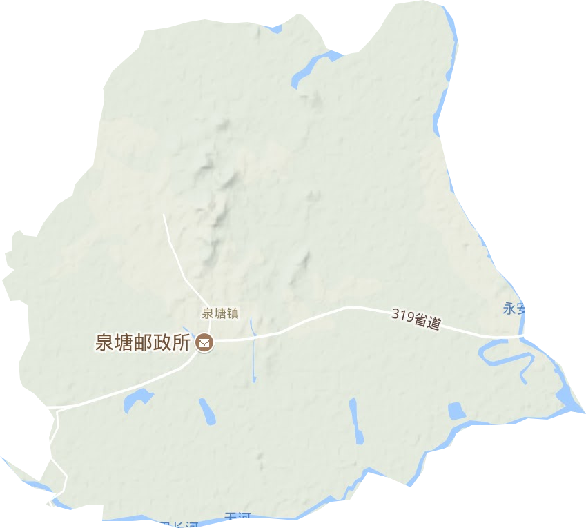 泉塘镇地形图