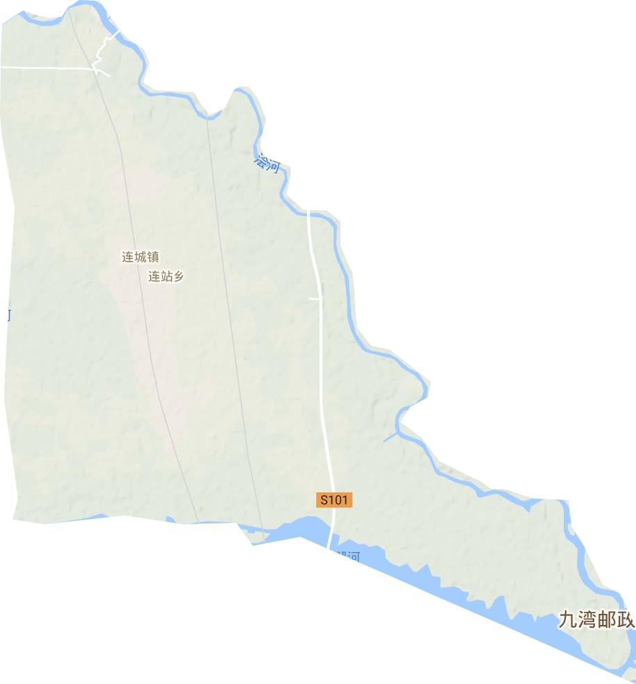 连城镇地形图