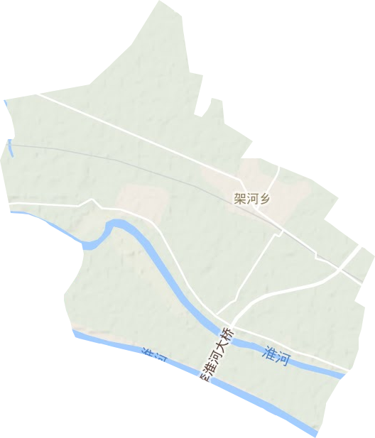 架河镇地形图