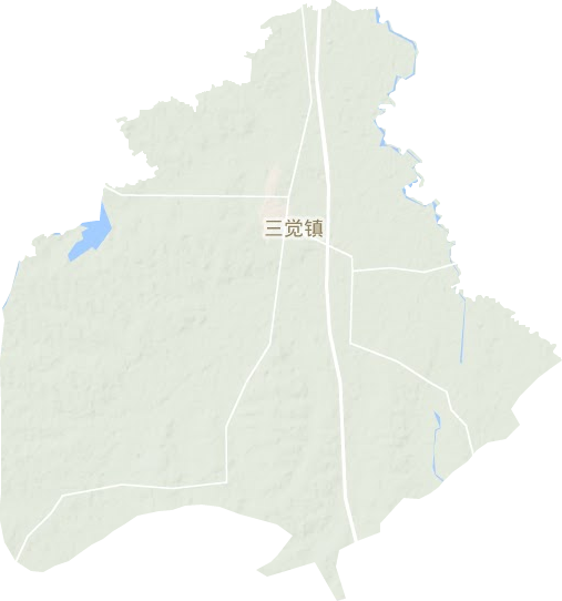 三觉镇地形图