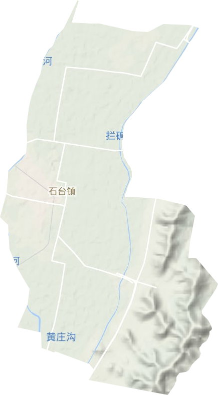 石台镇地形图