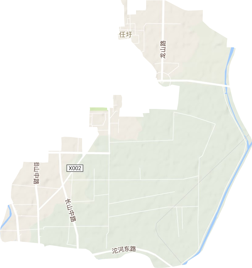 任圩街道地形图