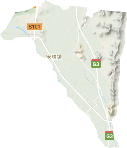 宋町镇地形图