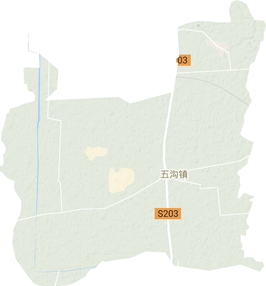 五沟镇地形图