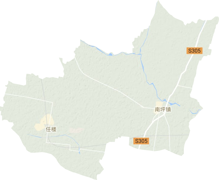 南坪镇地形图