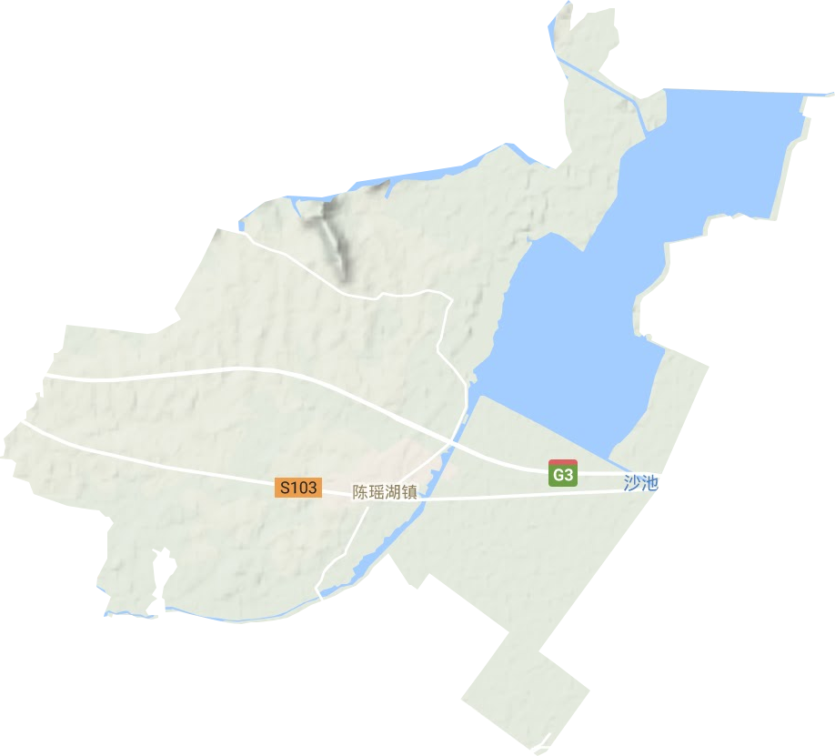 陈瑶湖镇地形图