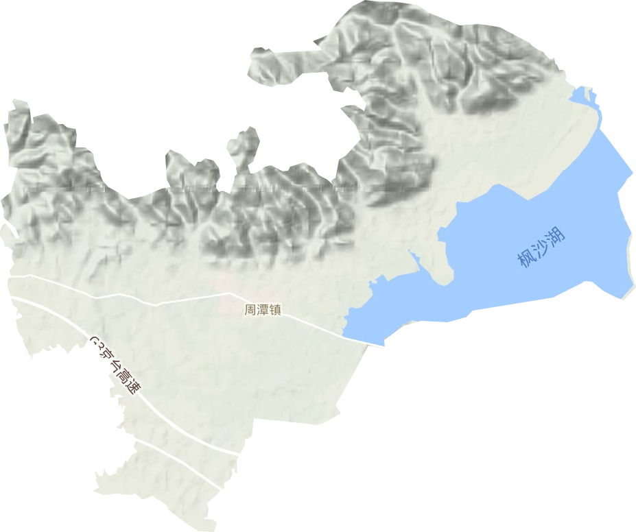 周潭镇地形图