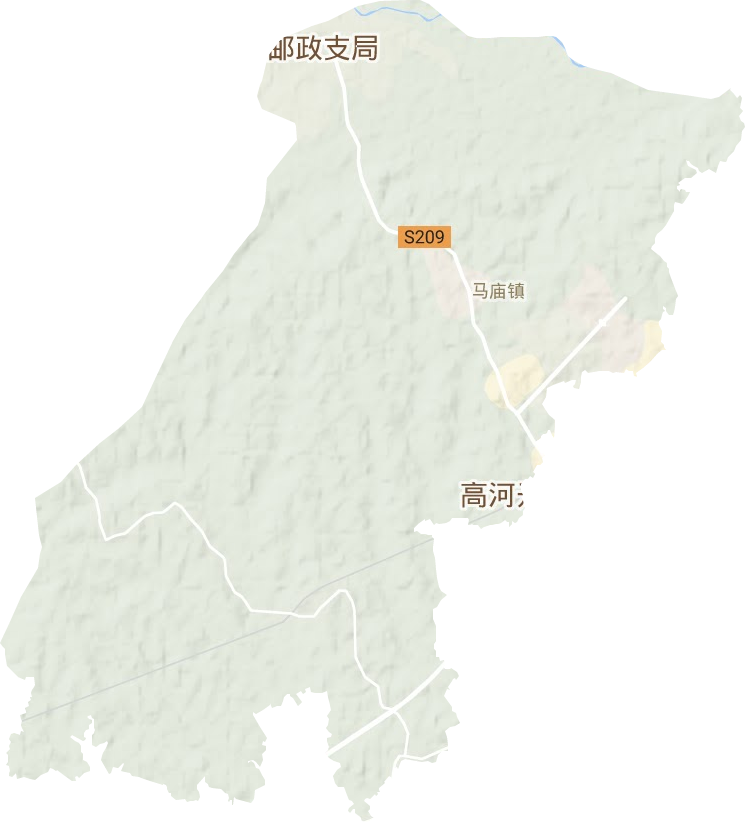 马庙镇地形图