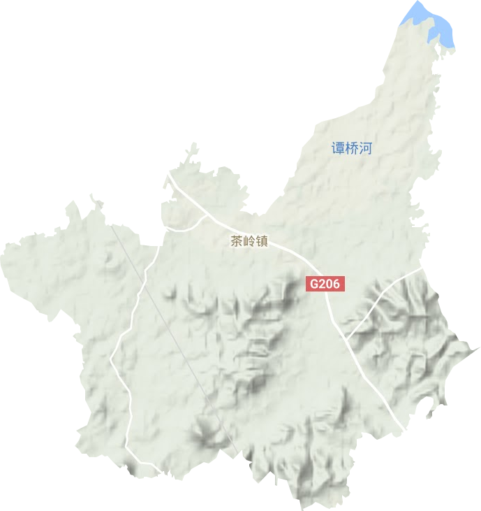 茶岭镇地形图