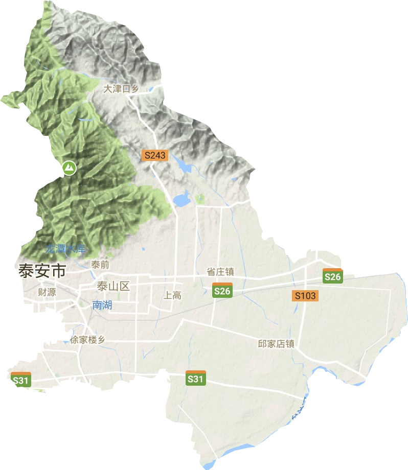 泰山区地形图