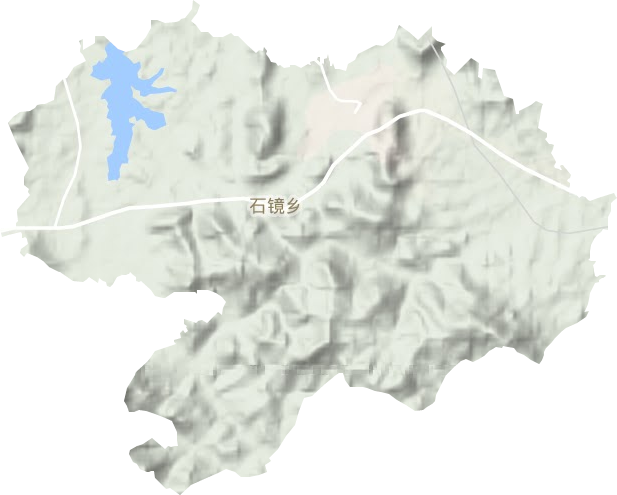 石镜乡地形图