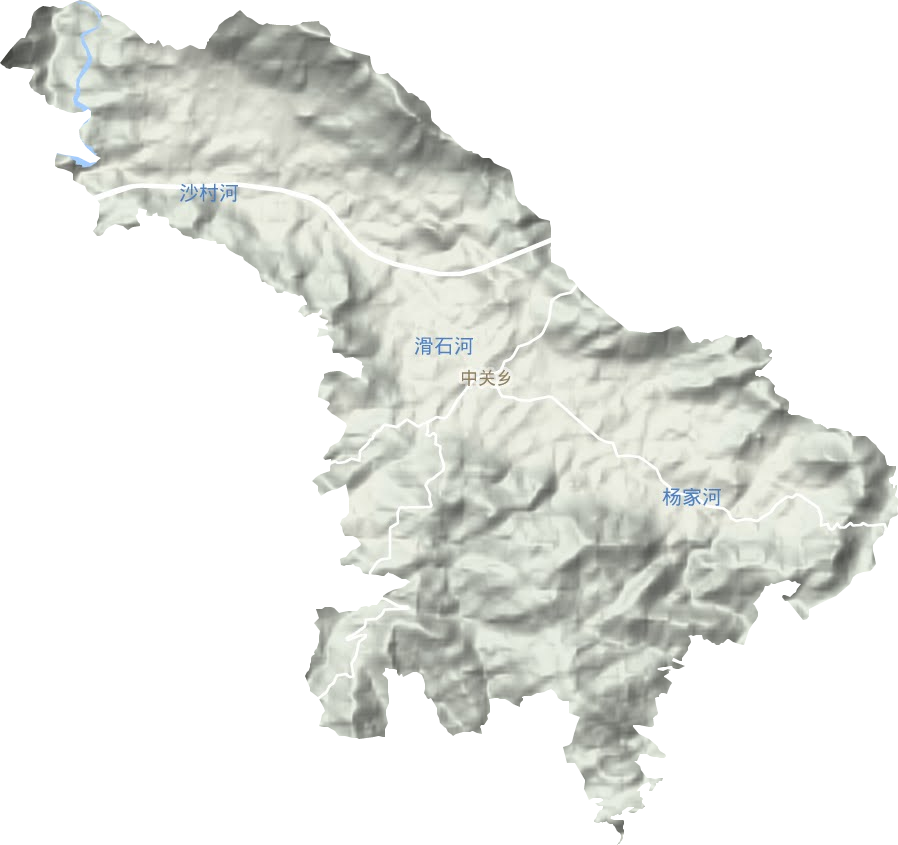 中关乡地形图