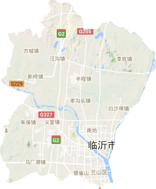 兰山区地形图
