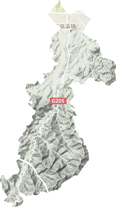 东临溪镇地形图