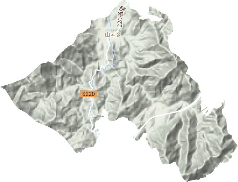 山斗乡地形图