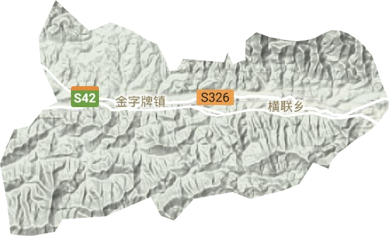 金字牌镇地形图
