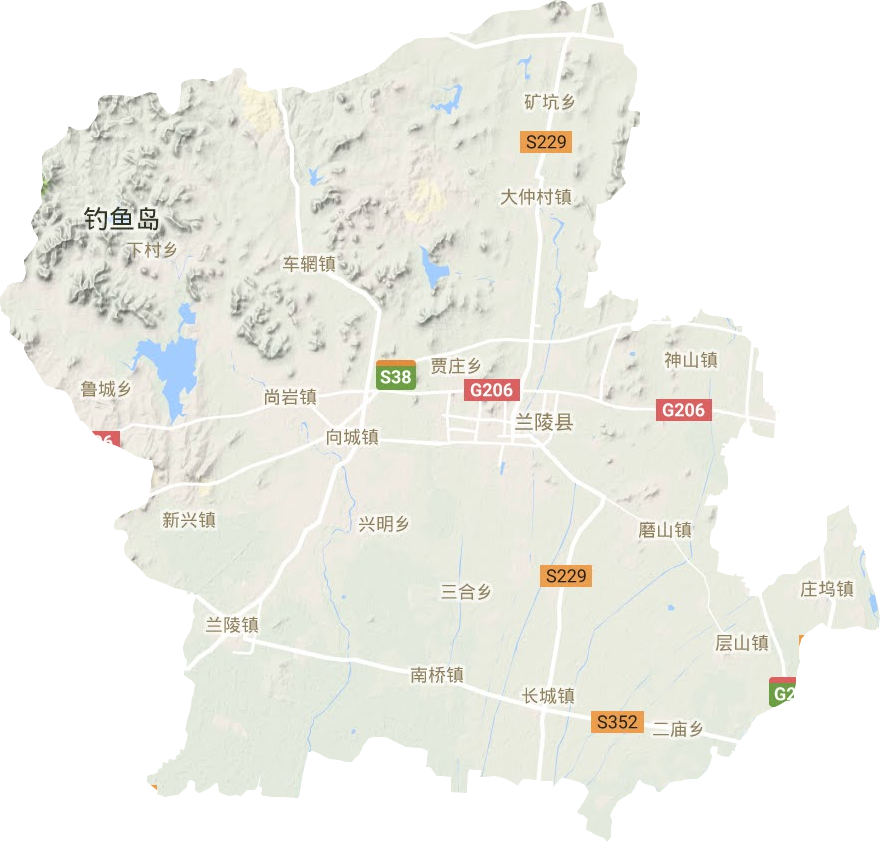 兰陵县地形图
