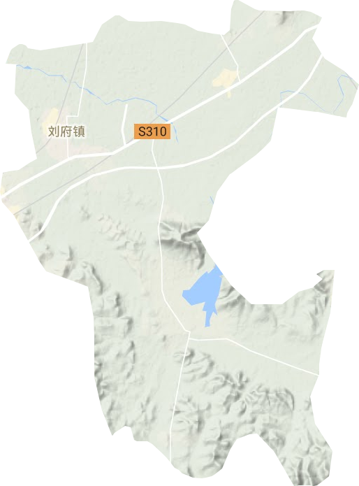 刘府镇地形图