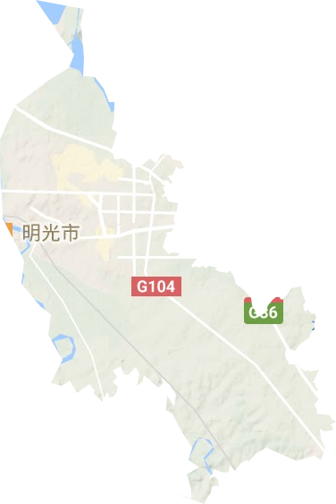 明光街道地形图