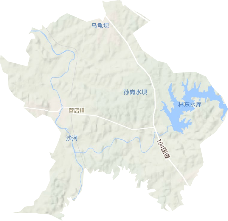 管店镇地形图