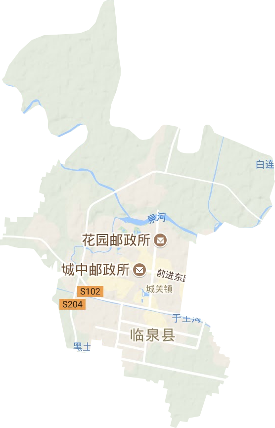 城关镇地形图