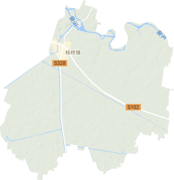 杨桥镇地形图