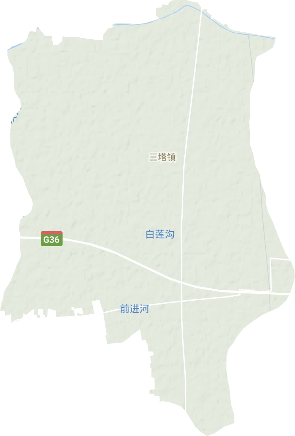 三塔镇地形图