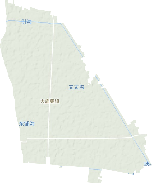 大庙集镇地形图