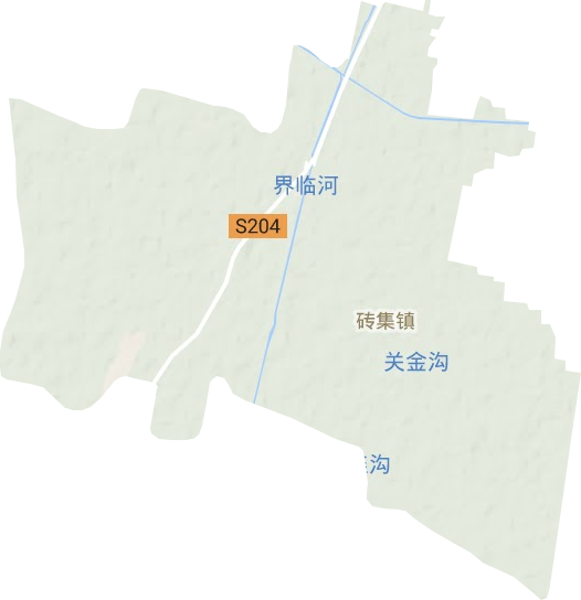 砖集镇地形图