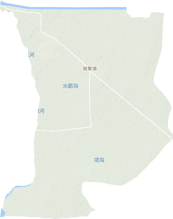 墩集镇地形图