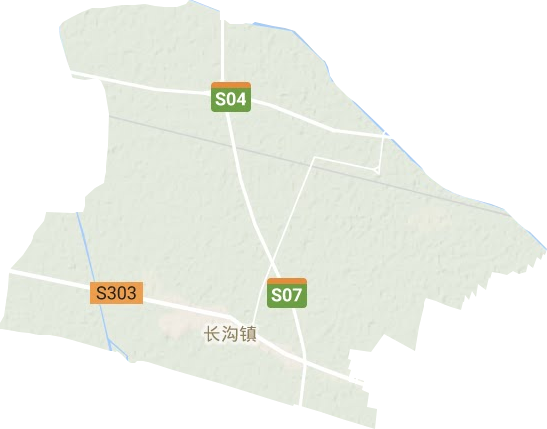 长沟镇地形图