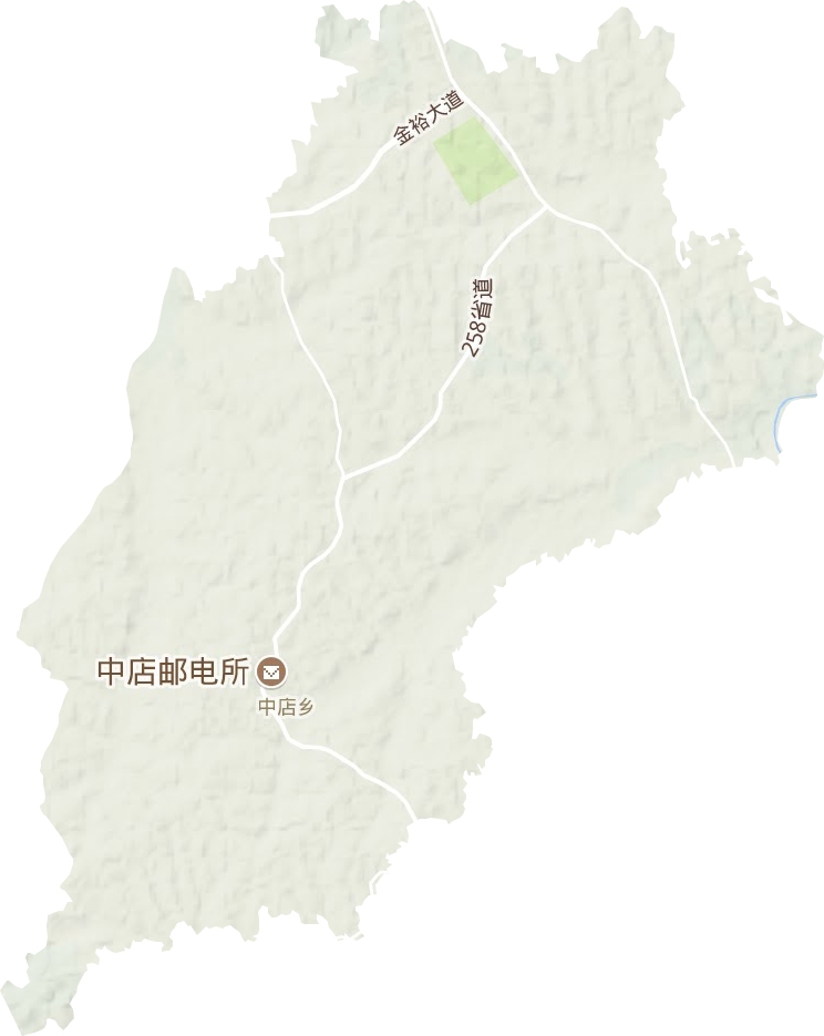 中店乡地形图
