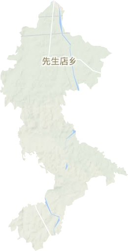 先生店乡地形图