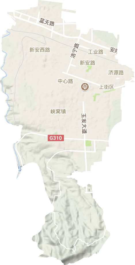上街区地形图