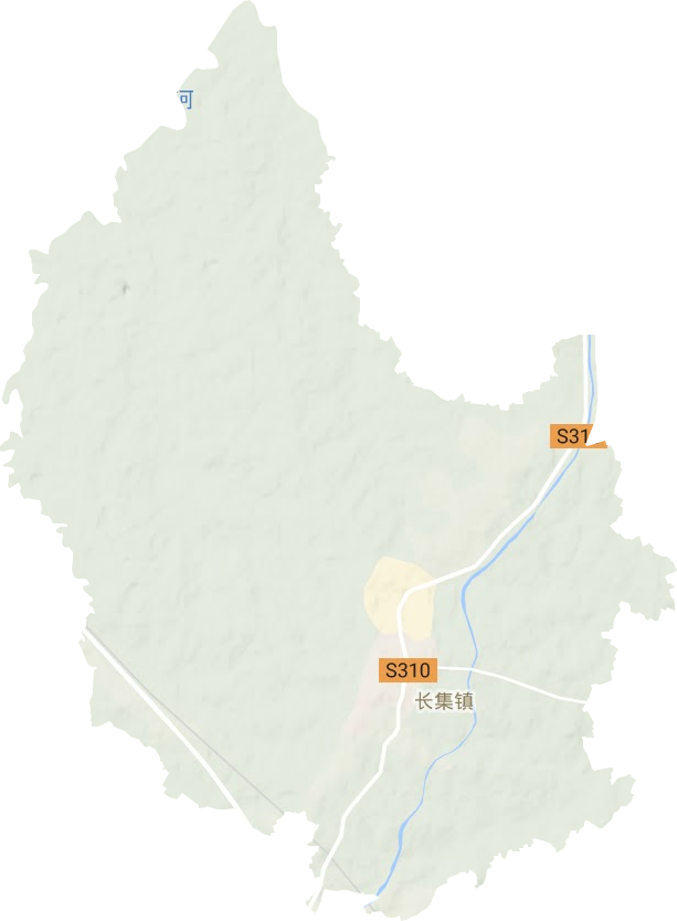长集镇地形图