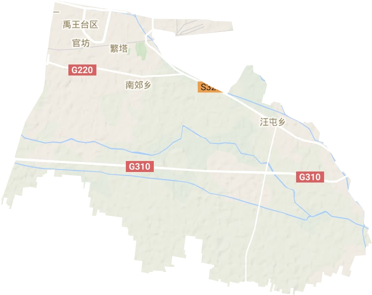 禹王台区地形图
