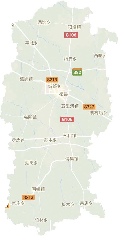 杞县地形图