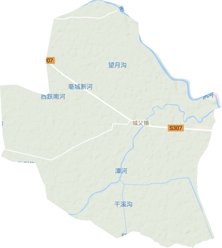 城父镇地形图
