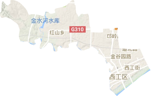西工区地形图
