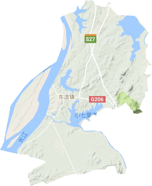东流镇地形图