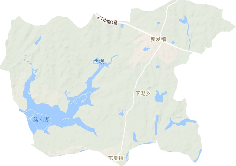 新发镇地形图