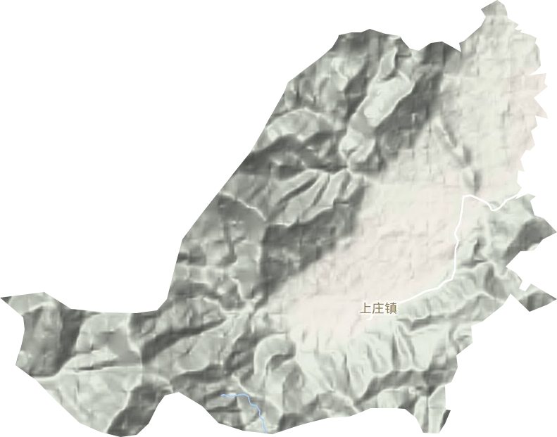 上庄镇地形图
